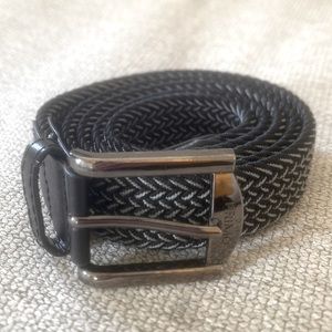 Primo Golf Belt, Stretchy, Black + Grey